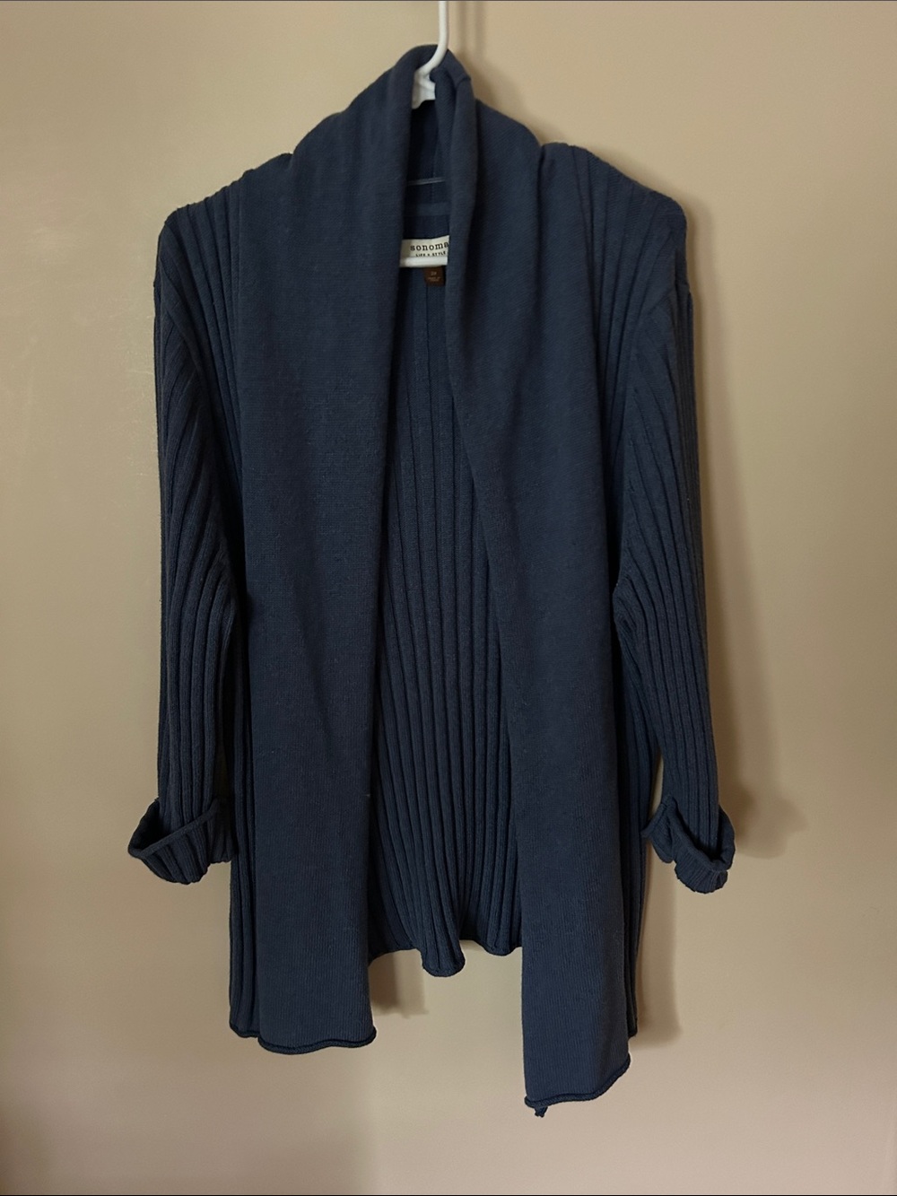 Sonoma Goods for Life ribbed open-front cardigan 2X